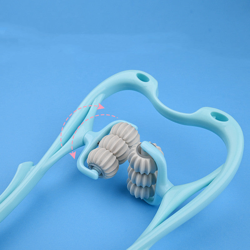 6-Wheel Manual Neck & Shoulder Massager Roller