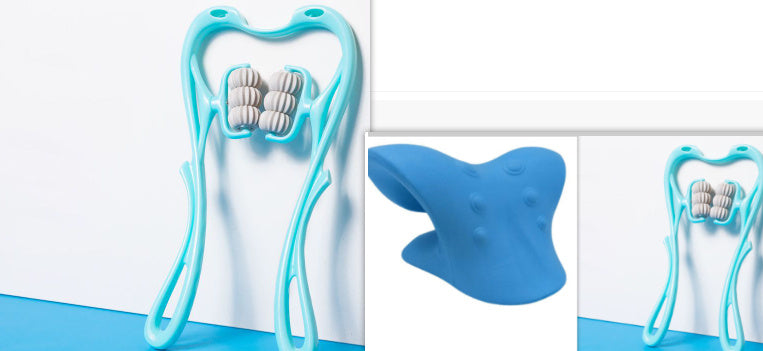 6-Wheel Manual Neck & Shoulder Massager Roller