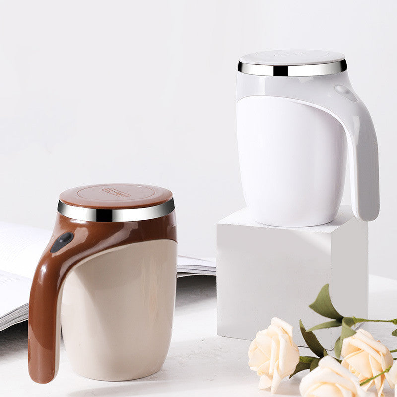 Rechargeable Automatic Electric Stirring Coffee Cup – Magnetic Rotating Milkshake Mixer – Portable Lazy Water & Beverage Stirrer