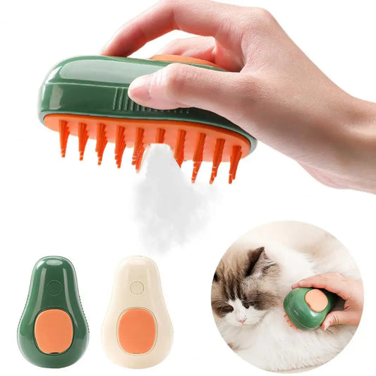 Steamy Cat & Dog Grooming Brush – Electric Self-Cleaning Steam Comb with Massage