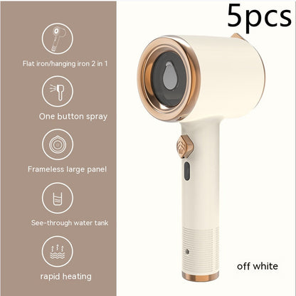 Mini Portable Handheld Garment Steamer – Travel-Friendly Fabric Steam Iron with Vertical Use, US Plug