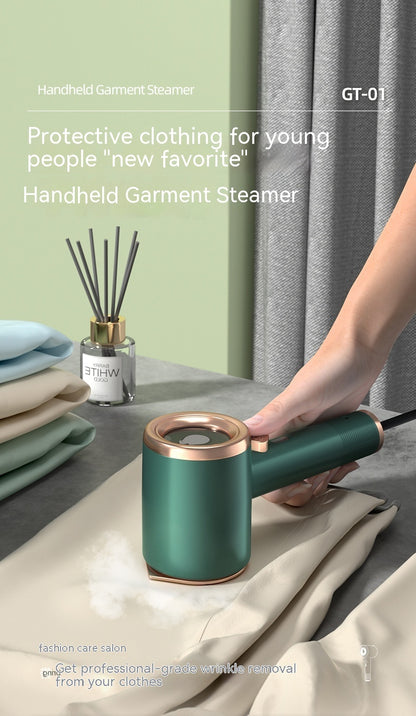 Mini Portable Handheld Garment Steamer – Travel-Friendly Fabric Steam Iron with Vertical Use, US Plug