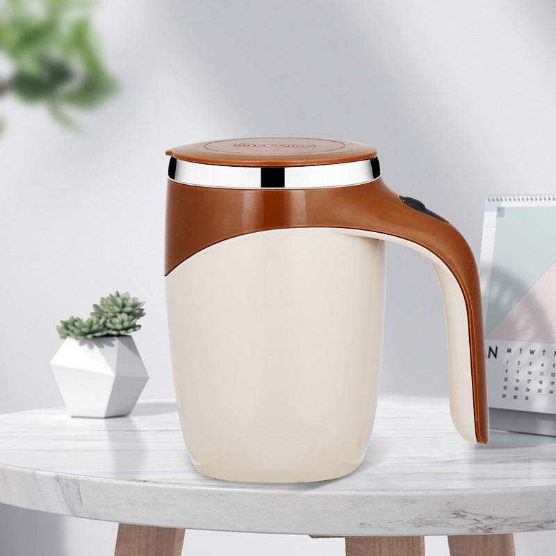 Rechargeable Automatic Electric Stirring Coffee Cup – Magnetic Rotating Milkshake Mixer – Portable Lazy Water & Beverage Stirrer