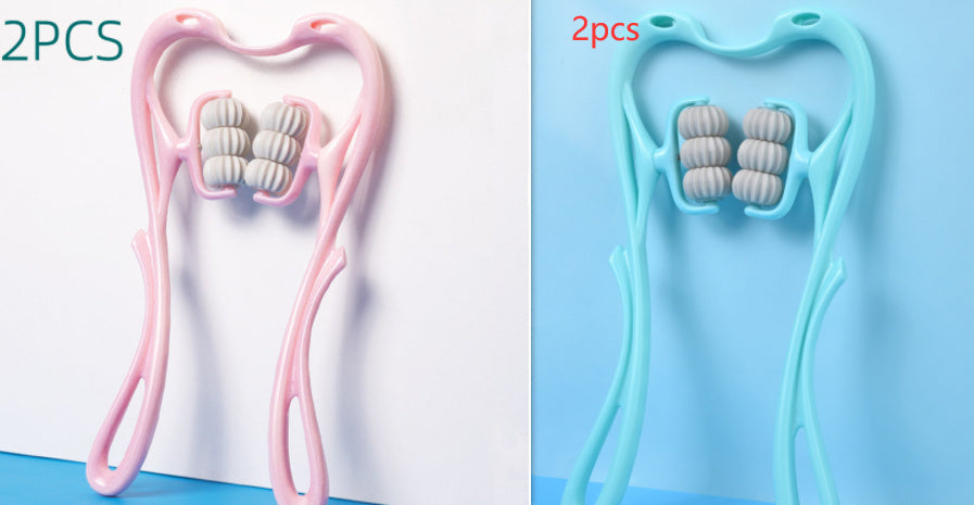 6-Wheel Manual Neck & Shoulder Massager Roller
