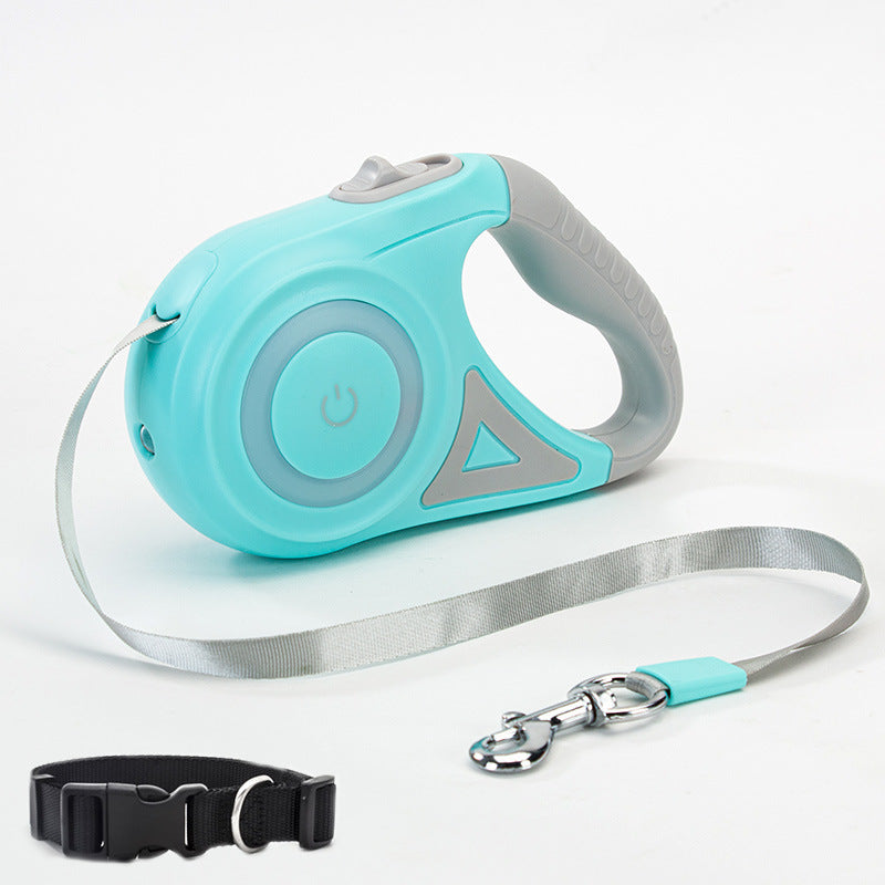Retractable Dog Leash & Collar Set – Automatic Traction Rope for Small to Medium Dogs