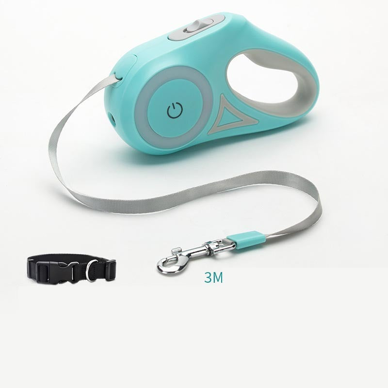 Retractable Dog Leash & Collar Set – Automatic Traction Rope for Small to Medium Dogs