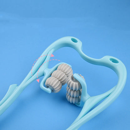 6-Wheel Manual Neck & Shoulder Massager Roller