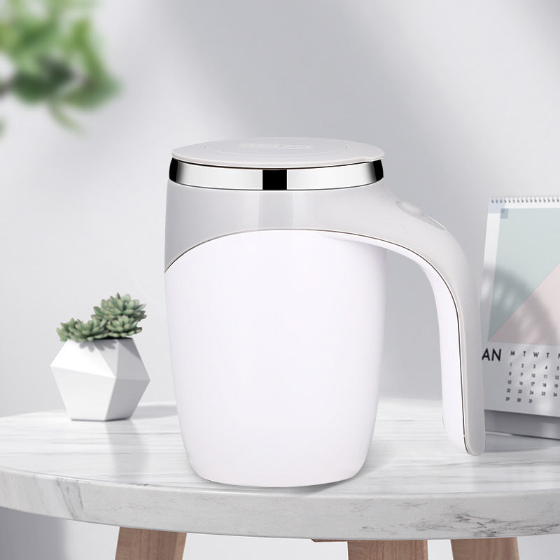 Rechargeable Automatic Electric Stirring Coffee Cup – Magnetic Rotating Milkshake Mixer – Portable Lazy Water & Beverage Stirrer