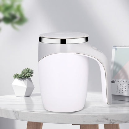 Rechargeable Automatic Electric Stirring Coffee Cup – Magnetic Rotating Milkshake Mixer – Portable Lazy Water & Beverage Stirrer