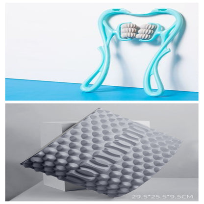6-Wheel Manual Neck & Shoulder Massager Roller