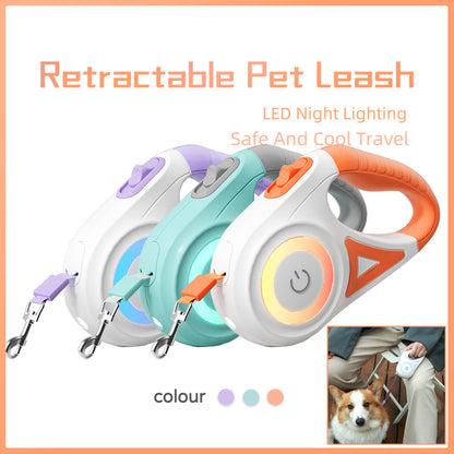 Retractable Dog Leash & Collar Set – Automatic Traction Rope for Small to Medium Dogs