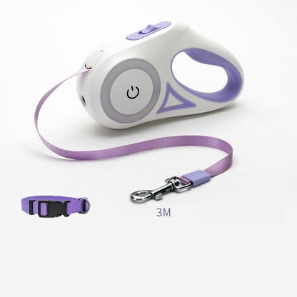 Retractable Dog Leash & Collar Set – Automatic Traction Rope for Small to Medium Dogs