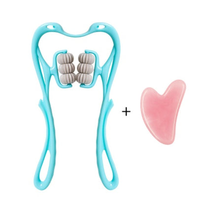 6-Wheel Manual Neck & Shoulder Massager Roller