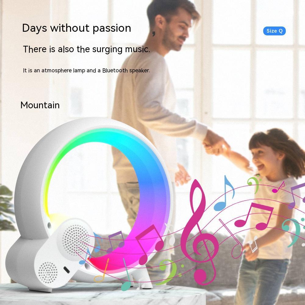 Creative Q Light Analog Sunrise Alarm Clock with Digital Display, Bluetooth Audio & Intelligent Wake-Up – Colorful Atmosphere Lighting