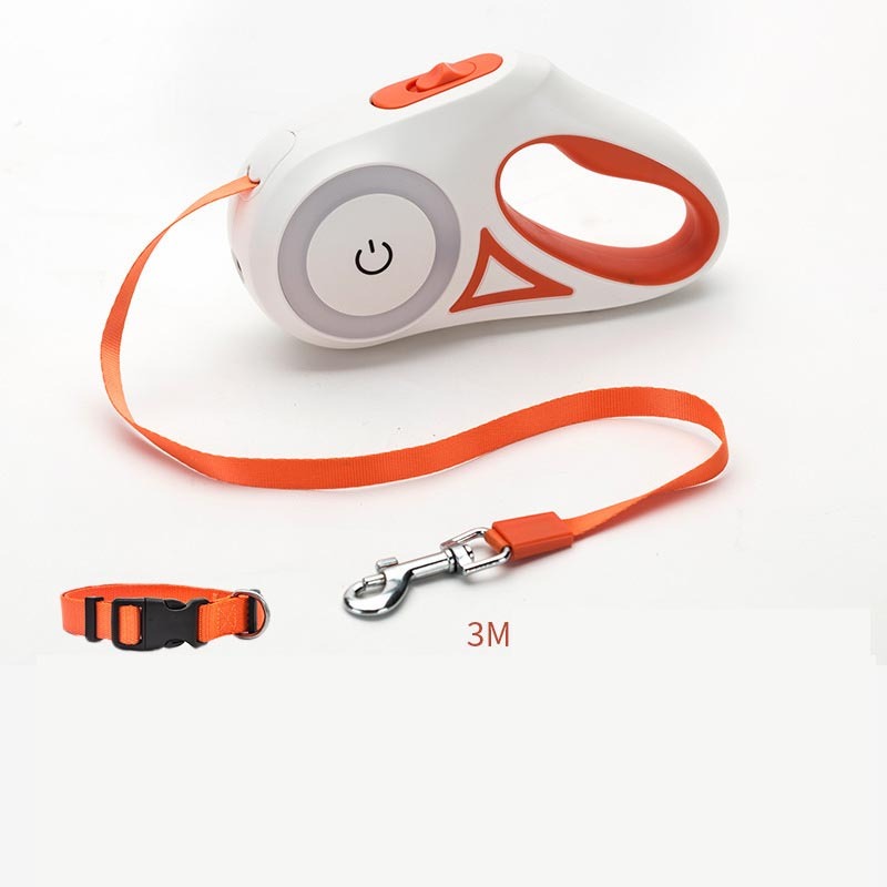 Retractable Dog Leash & Collar Set – Automatic Traction Rope for Small to Medium Dogs