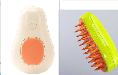 Steamy Cat & Dog Grooming Brush – Electric Self-Cleaning Steam Comb with Massage