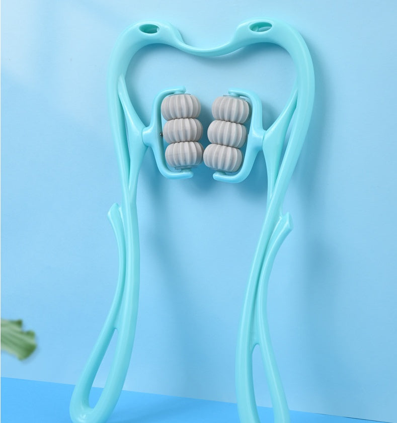 6-Wheel Manual Neck & Shoulder Massager Roller