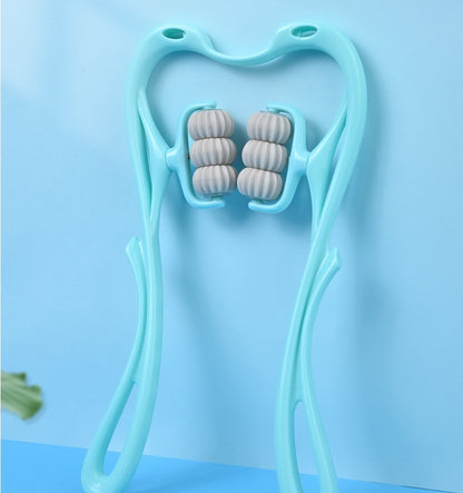 6-Wheel Manual Neck & Shoulder Massager Roller