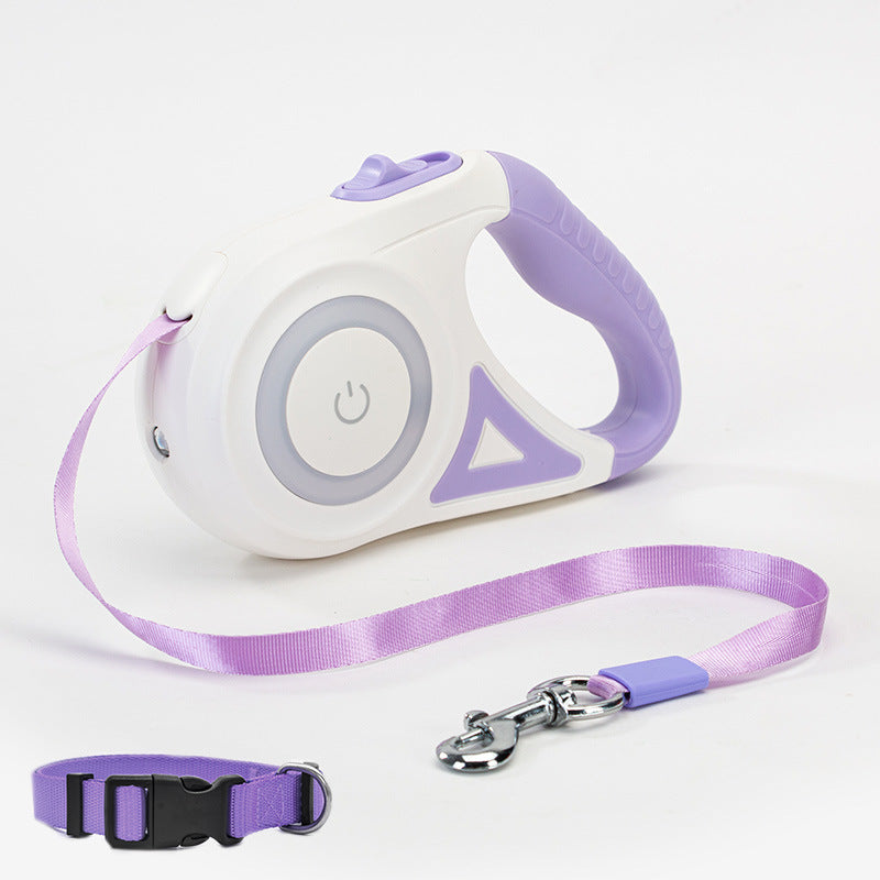 Retractable Dog Leash & Collar Set – Automatic Traction Rope for Small to Medium Dogs