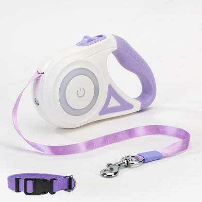 Retractable Dog Leash & Collar Set – Automatic Traction Rope for Small to Medium Dogs