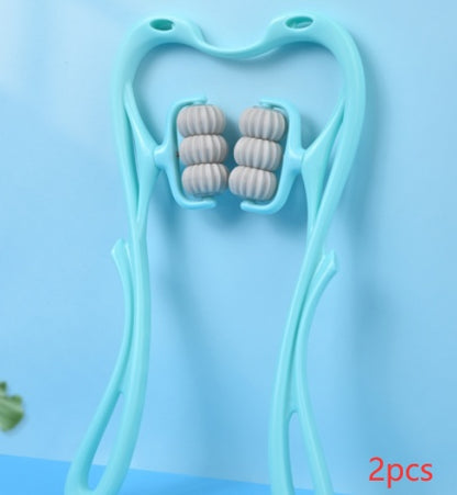 6-Wheel Manual Neck & Shoulder Massager Roller