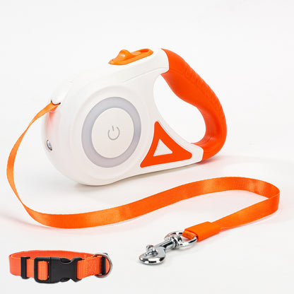 Retractable Dog Leash & Collar Set – Automatic Traction Rope for Small to Medium Dogs