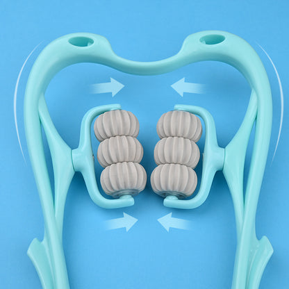 6-Wheel Manual Neck & Shoulder Massager Roller